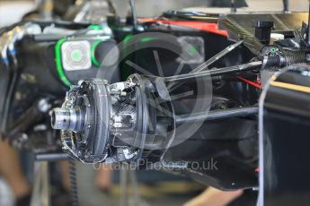 World © Octane Photographic Ltd. McLaren Honda MP4/30. Thursday 26th November 2015, F1 Abu Dhabi Grand Prix, Setup, Yas Marina. Digital Ref: 1472LB5D3759