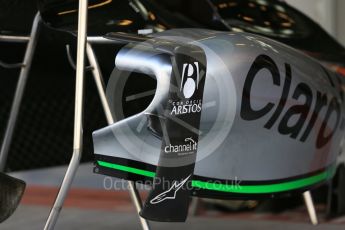 World © Octane Photographic Ltd. Sahara Force India VJM08B. Thursday 26th November 2015, F1 Abu Dhabi Grand Prix, Setup, Yas Marina. Digital Ref: 1472LB5D3767