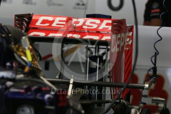 World © Octane Photographic Ltd. Scuderia Toro Rosso STR10. Thursday 26th November 2015, F1 Abu Dhabi Grand Prix, Setup, Yas Marina. Digital Ref: 1472LB5D3778