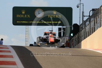 World © Octane Photographic Ltd. Friday 27th November 2015. Trident – Raffaele Marciello. GP2 Practice, Yas Marina, Abu Dhabi. Digital Ref. : 1476CB1L4880