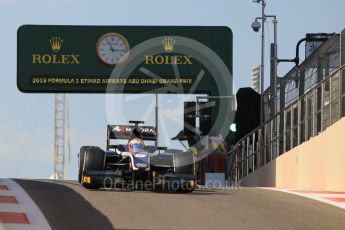 World © Octane Photographic Ltd. Friday 27th November 2015. Russian Time – Mitch Evans. GP2 Practice, Yas Marina, Abu Dhabi. Digital Ref. : 1476CB1L4896