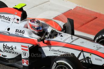 World © Octane Photographic Ltd. Friday 27th November 2015. MP Motorsport – Rene Binder. GP2 Practice, Yas Marina, Abu Dhabi. Spain. Digital Ref. : 1476CB1L4906