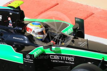 World © Octane Photographic Ltd. Friday 27th November 2015. Status Grand Prix – Oliver Rowland. GP2 Practice, Yas Marina, Abu Dhabi. Digital Ref. : 1476CB1L4937