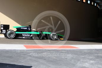 World © Octane Photographic Ltd. Friday 27th November 2015. Status Grand Prix – Oliver Rowland. GP2 Practice, Yas Marina, Abu Dhabi. Digital Ref. : 1476CB7D1614