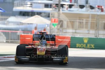 World © Octane Photographic Ltd. Friday 27th November 2015. Racing Engineering – Jordan King. GP2 Practice, Yas Marina, Abu Dhabi. Digital Ref. : 1476LB1D5580