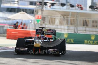 World © Octane Photographic Ltd. Friday 27th November 2015. DAMS – Pierre Gasly. GP2 Practice, Yas Marina, Abu Dhabi. Digital Ref. : 1476LB1D5752