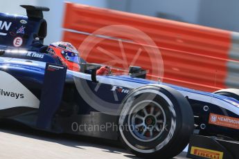 World © Octane Photographic Ltd. Friday 27th November 2015. Russian Time – Mitch Evans. GP2 Practice, Yas Marina, Abu Dhabi. Digital Ref. : 1476LB1D5914