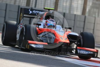 World © Octane Photographic Ltd. Friday 27th November 2015. MP Motorsport – Rene Binder. GP2 Practice, Yas Marina, Abu Dhabi. Spain. Digital Ref. : 1476LB1D6008