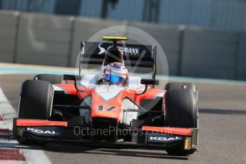 World © Octane Photographic Ltd. Friday 27th November 2015. MP Motorsport – Rene Binder. GP2 Practice, Yas Marina, Abu Dhabi. Spain. Digital Ref. : 1476LB1D6028