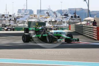 World © Octane Photographic Ltd. Friday 27th November 2015. Status Grand Prix – Marlon Stockinger. GP2 Practice, Yas Marina, Abu Dhabi. Digital Ref. : 1476LB5D3933