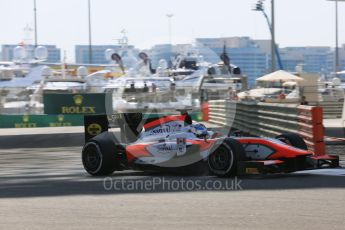 World © Octane Photographic Ltd. Friday 27th November 2015. MP Motorsport – Nicohlas Latifi. GP2 Practice, Yas Marina, Abu Dhabi. Digital Ref. : 1476LB5D3954