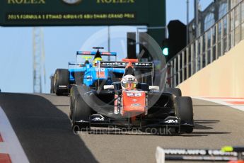World © Octane Photographic Ltd. Friday 27th November 2015. Trident – Michele Beretta and Jenzer Motorsport – Pal Varhaug. GP3 Practice - Yas Marina, Abu Dhabi. Digital Ref. : 1475CB1L4474