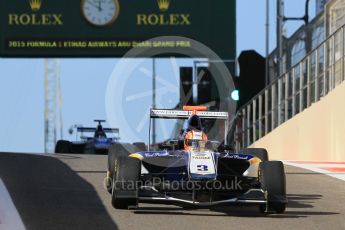 World © Octane Photographic Ltd. Friday 27th November 2015. Carlin – Mitchell Gilbert. GP3 Practice - Yas Marina, Abu Dhabi. Digital Ref. : 1475CB1L4490