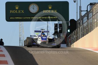 World © Octane Photographic Ltd. Friday 27th November 2015. Koiranen GP – Matevos Isaakyan. GP3 Practice - Yas Marina, Abu Dhabi. Digital Ref. : 1475CB1L4495