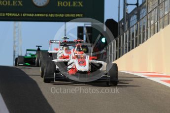 World © Octane Photographic Ltd. Friday 27th November 2015. ART Grand Prix – Esteban Ocon and Marvin Kirchhofer. GP3 Practice - Yas Marina, Abu Dhabi. Digital Ref. : 1475CB1L4510