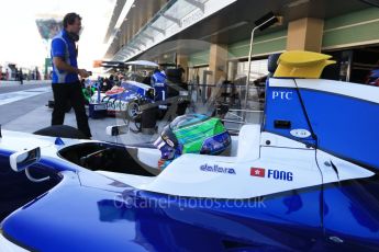 World © Octane Photographic Ltd. Friday 27th November 2015. Carlin – Adderly Fong, GP3 Practice - Yas Marina, Abu Dhabi. Digital Ref. : 1475CB7D1480