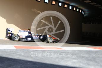 World © Octane Photographic Ltd. Friday 27th November 2015. Trident – Luca Ghiotto. GP3 Practice - Yas Marina, Abu Dhabi. Digital Ref. : 1475CB7D1492