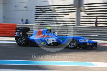 World © Octane Photographic Ltd. Friday 27th November 2015. Jenzer Motorsport – Matheo Tuscher. GP3 Practice - Yas Marina, Abu Dhabi. Digital Ref. : 1475LB5D3909