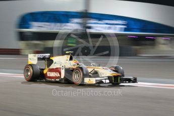 World © Octane Photographic Ltd. Friday 27th November 2015. Campos Racing – Rio Haryanto. GP2 Qualifying, Yas Marina, Abu Dhabi. Digital Ref. : 1481CB1L5979