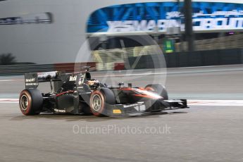 World © Octane Photographic Ltd. Friday 27th November 2015. ART Grand Prix – Stoffel Vandoorne. GP2 Qualifying, Yas Marina, Abu Dhabi. Digital Ref. : 1481CB1L6003