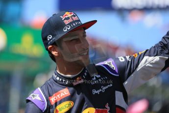 World © Octane Photographic Ltd. Infiniti Red Bull Racing RB11 – Daniel Ricciardo. Sunday 15th March 2015, F1 Australian GP Drivers’ Parade, Melbourne, Albert Park, Australia. Digital Ref: 1211LB1D8981