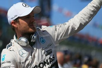 World © Octane Photographic Ltd. Mercedes AMG Petronas F1 W06 Hybrid – Nico Rosberg. Sunday 15th March 2015, F1 Australian GP Drivers’ Parade, Melbourne, Albert Park, Australia. Digital Ref: 1211LB1D9012