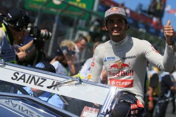 World © Octane Photographic Ltd. Scuderia Toro Rosso STR10 – Carlos Sainz Jnr. Sunday 15th March 2015, F1 Australian GP Drivers’ Parade, Melbourne, Albert Park, Australia. Digital Ref: 1211LB1D9105