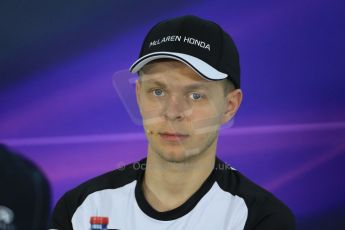 World © Octane Photographic Ltd. McLaren Honda MP4/30 – Kevin Magnussen FIA Drivers’ Press Conference. Thursday 12th March 2015, F1 Australian GP, Melbourne, Albert Park, Australia. Digital Ref: 1199LB1D4904