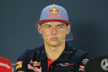 World © Octane Photographic Ltd. Scuderia Toro Rosso STR10 – Max Verstappen FIA Drivers’ Press Conference. Thursday 12th March 2015, F1 Australian GP, Melbourne, Albert Park, Australia. Digital Ref: 1199LB1D4931