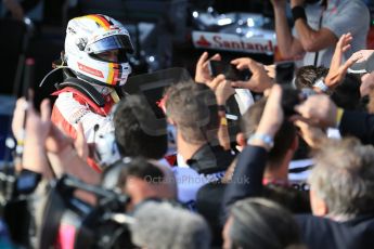 World © Octane Photographic Ltd. Scuderia Ferrari SF15-T– Sebastian Vettel. Sunday 15th March 2015, F1 Australian GP Parc Ferme, Melbourne, Albert Park, Australia. Digital Ref: