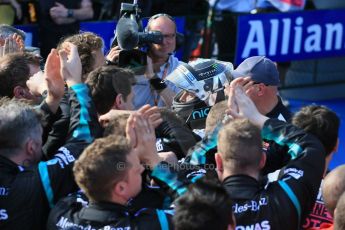 World © Octane Photographic Ltd. Mercedes AMG Petronas F1 W06 Hybrid – Nico Rosberg. Sunday 15th March 2015, F1 Australian GP Parc Ferme, Melbourne, Albert Park, Australia. Digital Ref: 1210LB1D0114