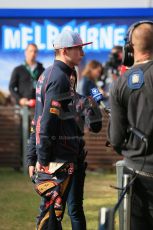World © Octane Photographic Ltd. Scuderia Toro Rosso STR10 – Max Verstappen Sunday 15th March 2015, F1 Australian GP Parc Ferme, Melbourne, Albert Park, Australia. Digital Ref: 1210LB1D9924