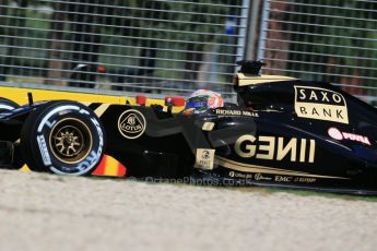 World © Octane Photographic Ltd. Lotus F1 Team E23 Hybrid – Romain Grosjean. Friday 13th March 2015, F1 Australian GP Practice 1, Melbourne, Albert Park, Australia. Digital Ref: 1200LB1D5076