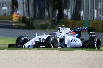 World © Octane Photographic Ltd. Williams Martini Racing FW37 – Valtteri Bottas. Friday 13th March 2015, F1 Australian GP Practice 1, Melbourne, Albert Park, Australia. Digital Ref: 1200LB1D5096