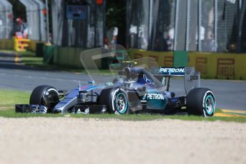 World © Octane Photographic Ltd. Mercedes AMG Petronas F1 W06 Hybrid – Nico Rosberg. Friday 13th March 2015, F1 Australian GP Practice 1, Melbourne, Albert Park, Australia. Digital Ref: 1200LB1D5121