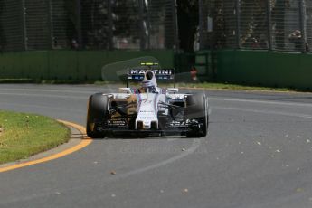 World © Octane Photographic Ltd. Williams Martini Racing FW37 – Valtteri Bottas. Friday 13th March 2015, F1 Australian GP Practice 1, Melbourne, Albert Park, Australia. Digital Ref: 1200LB1D5528