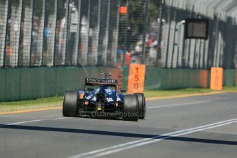 World © Octane Photographic Ltd. Sahara Force India VJM08 – Sergio Perez. Friday 13th March 2015, F1 Australian GP Practice 1, Melbourne, Albert Park, Australia. Digital Ref: 1200LB1D5644