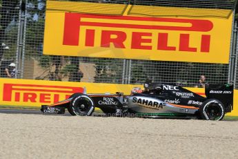 World © Octane Photographic Ltd. Sahara Force India VJM08 – Nico Hulkenberg. Friday 13th March 2015, F1 Australian GP Practice 1, Melbourne, Albert Park, Australia. Digital Ref: 1200LW1L5640