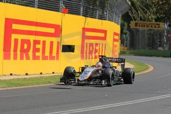 World © Octane Photographic Ltd. Sahara Force India VJM08 – Nico Hulkenberg. Friday 13th March 2015, F1 Australian GP Practice 1, Melbourne, Albert Park, Australia. Digital Ref: 1200LW1L5888