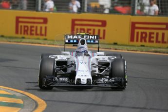 World © Octane Photographic Ltd. Williams Martini Racing FW37 – Valtteri Bottas. Saturday 14th March 2015, F1 Australian GP Practice 3, Melbourne, Albert Park, Australia. Digital Ref: 1203LB1D6940