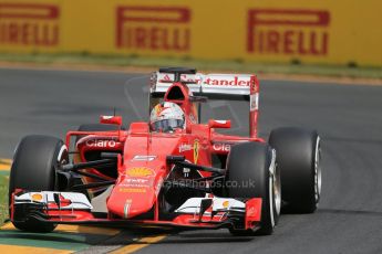 World © Octane Photographic Ltd. Scuderia Ferrari SF15-T– Sebastian Vettel. Saturday 14th March 2015, F1 Australian GP Practice 3, Melbourne, Albert Park, Australia. Digital Ref: 1203LB1D6970
