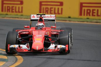 World © Octane Photographic Ltd. Scuderia Ferrari SF15-T– Kimi Raikkonen. Saturday 14th March 2015, F1 Australian GP Practice 3, Melbourne, Albert Park, Australia. Digital Ref: 1203LB1D7095