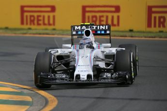 World © Octane Photographic Ltd. Williams Martini Racing FW37 – Valtteri Bottas. Saturday 14th March 2015, F1 Australian GP Practice 3, Melbourne, Albert Park, Australia. Digital Ref: 1203LB1D7116