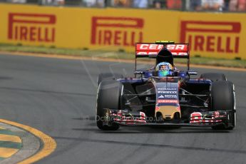 World © Octane Photographic Ltd. Scuderia Toro Rosso STR10 – Carlos Sainz Jnr. Saturday 14th March 2015, F1 Australian GP Practice 3, Melbourne, Albert Park, Australia. Digital Ref: 1203LB1D7219