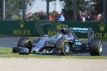 World © Octane Photographic Ltd. Mercedes AMG Petronas F1 W06 Hybrid – Nico Rosberg. Saturday 14th March 2015, F1 Australian GP Practice 3, Melbourne, Albert Park, Australia. Digital Ref: 1203LB1D7274