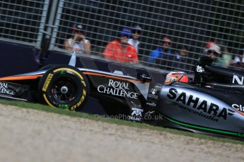 World © Octane Photographic Ltd. Sahara Force India VJM08 – Nico Hulkenberg. Saturday 14th March 2015, F1 Australian GP Practice 3, Melbourne, Albert Park, Australia. Digital Ref: 1203LB1D7308