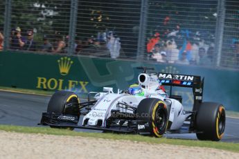 World © Octane Photographic Ltd. Williams Martini Racing FW37 – Felipe Massa. Saturday 14th March 2015, F1 Australian GP Practice 3, Melbourne, Albert Park, Australia. Digital Ref: 1203LB1D7391