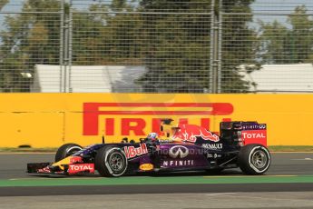 World © Octane Photographic Ltd. Infiniti Red Bull Racing RB11 – Daniel Ricciardo. Saturday 14th March 2015, F1 Australian GP Practice 3, Melbourne, Albert Park, Australia. Digital Ref: 1203LW1L6653