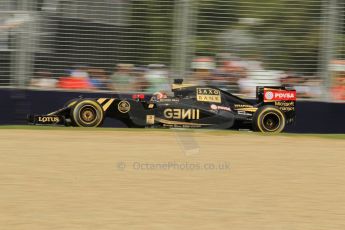 World © Octane Photographic Ltd. Lotus F1 Team E23 Hybrid – Romain Grosjean. Saturday 14th March 2015, F1 Australian GP Practice 3, Melbourne, Albert Park, Australia. Digital Ref: 1203LW1L6791