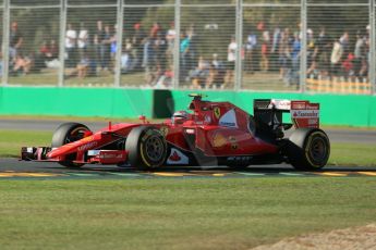 World © Octane Photographic Ltd. Scuderia Ferrari SF15-T– Kimi Raikkonen. Friday 13th March 2015, F1 Australian GP Practice 2, Melbourne, Albert Park, Australia. Digital Ref: 1201LB1D5774